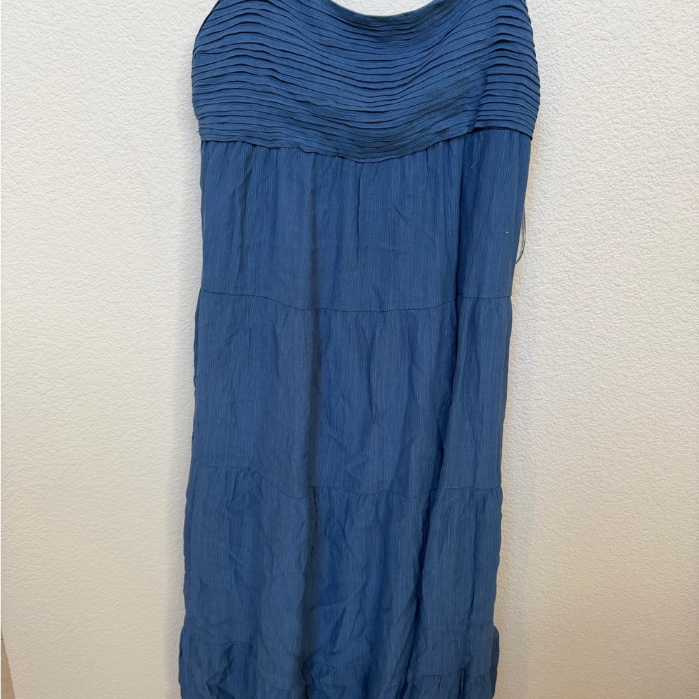 Blue Strapless Dress